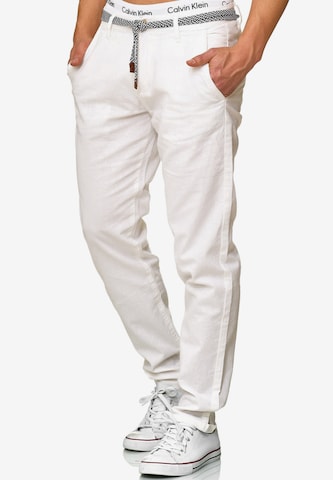 INDICODE JEANS Regular Pants 'Haverfiel' in White: front