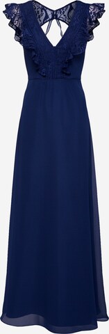 SWING - Vestido de festa em azul: frente