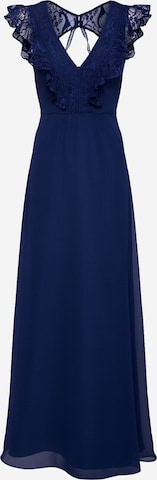 SWING - Vestido de noche en azul: frente