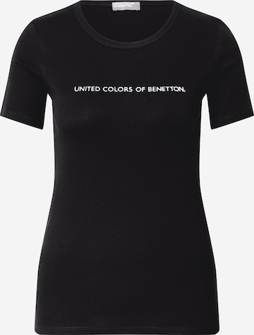 UNITED COLORS OF BENETTON Shirt in Black: front