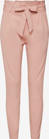 VERO MODA Pleat-Front Pants 'VMEVA' in Pink: front