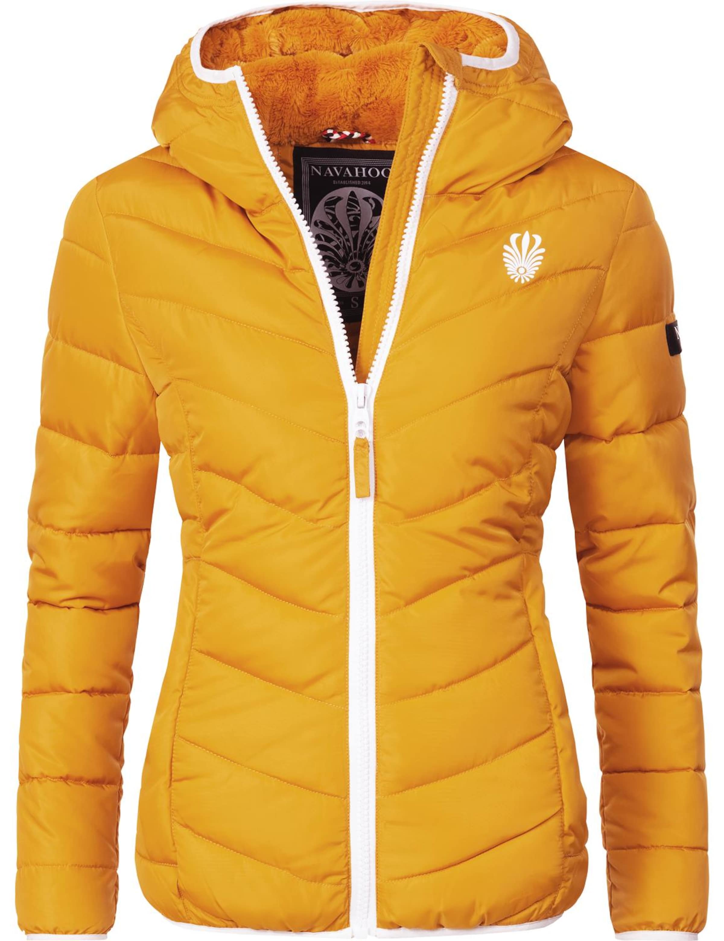 NAVAHOO Kurtka przejściowa 'Elva' w kolorze żółty: przód