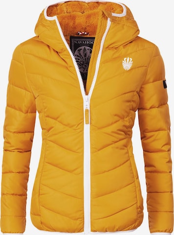 NAVAHOO Between-Season Jacket 'Elva' in Yellow: front