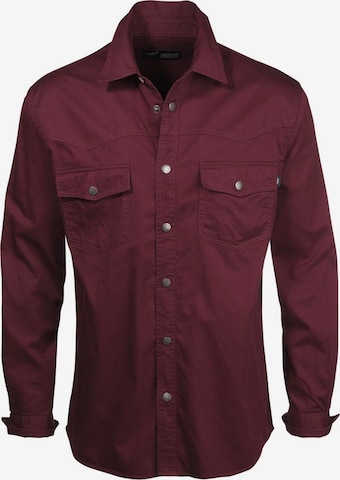 ARIZONA Button Up Shirt in Red: front
