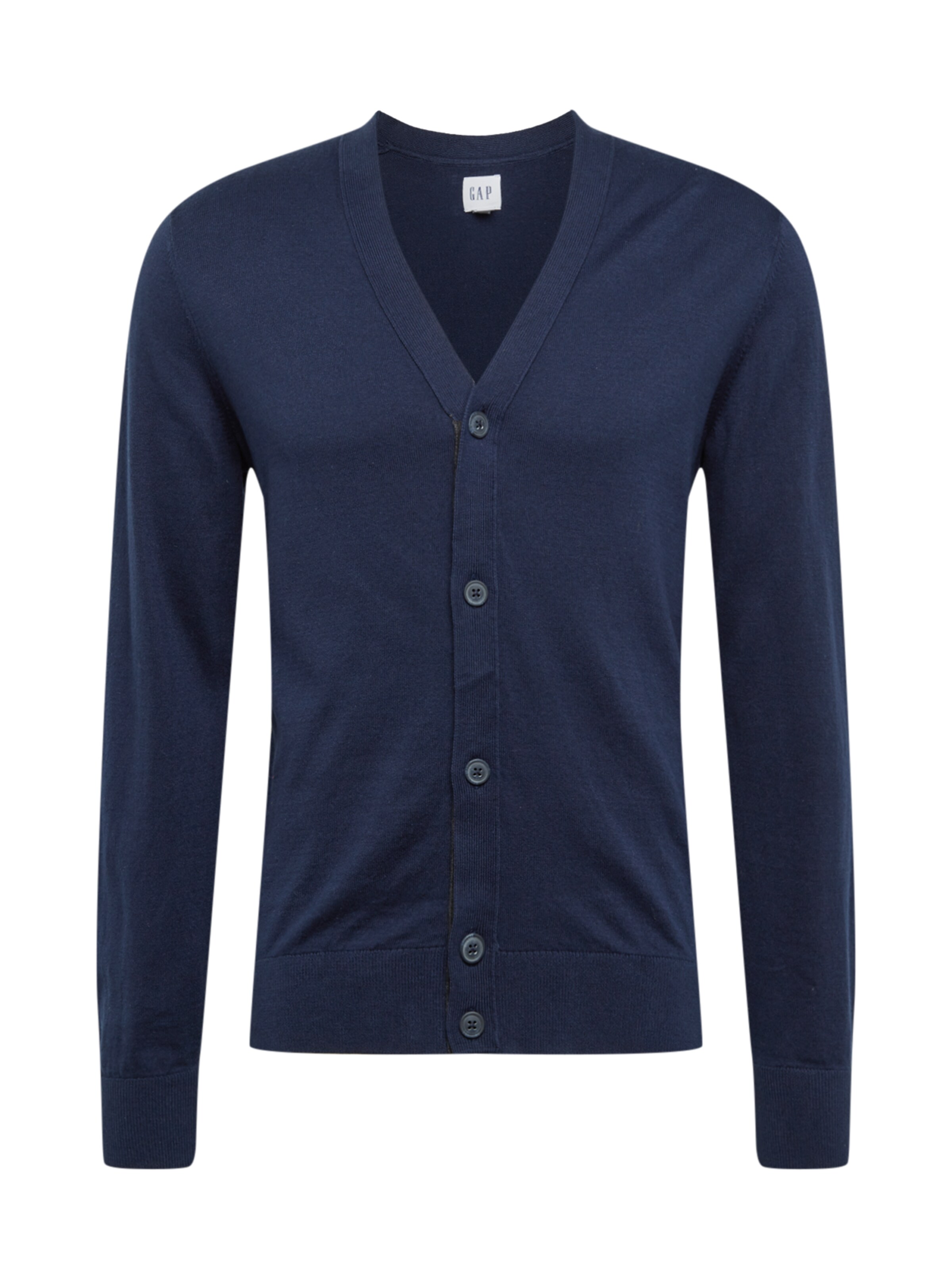 GAP - Gebreid vest 'V-COTTON VEE CARDIGAN' in de kleur Navy