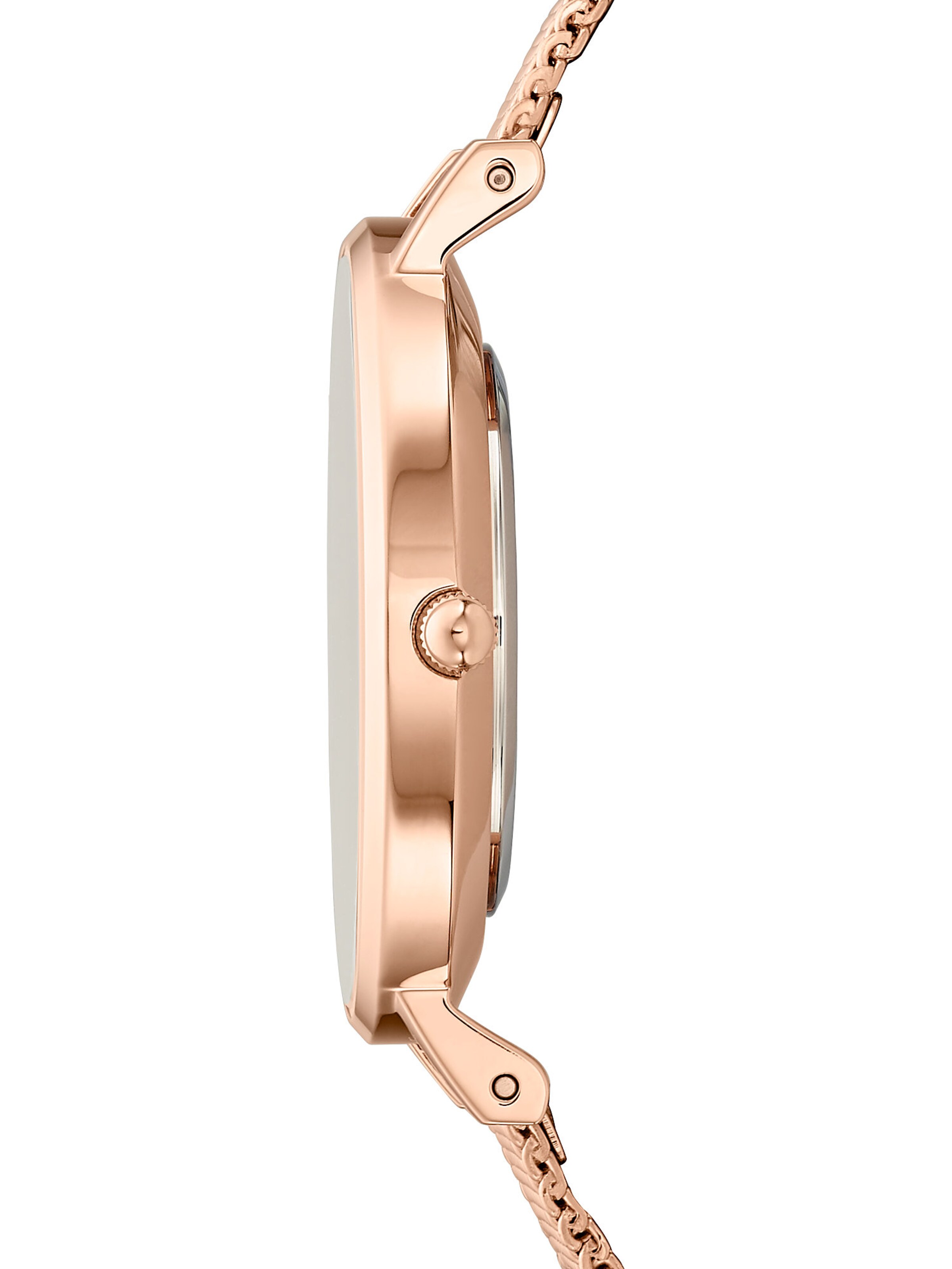 Daniel Wellington Analog Watch 'Petite Melrose RG White' in Gold