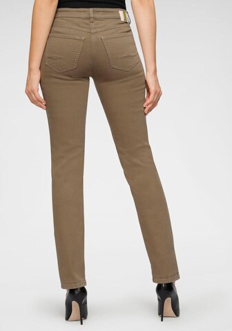 MAC Slimfit Jeans 'Angela' in Braun