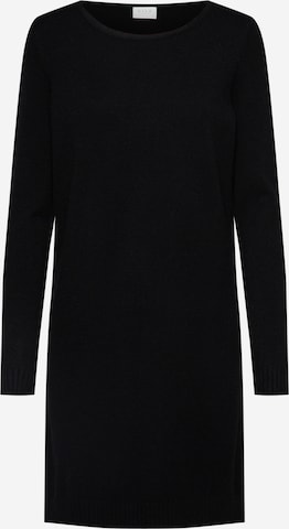 VILA Stickad klänning 'Ril' i svart: framsida