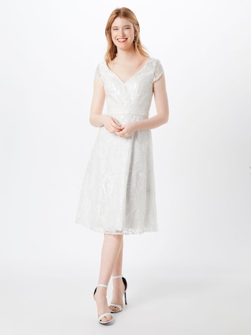 Unique Koktejlové šaty – bílá: přední strana
