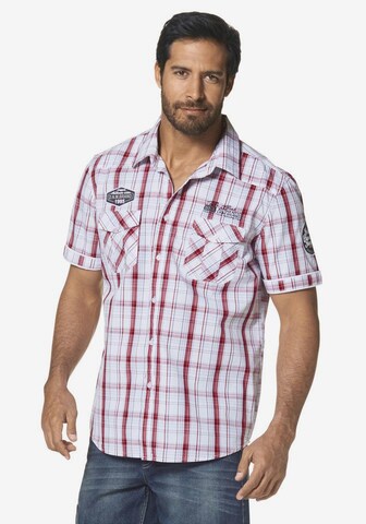 Man's World Comfort Fit Hemd in Rot: predná strana