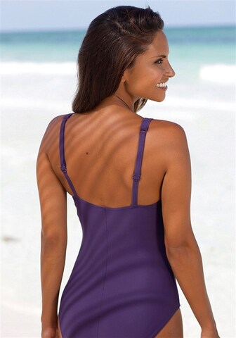 LASCANA - Bustier Bañador moldeador en lila