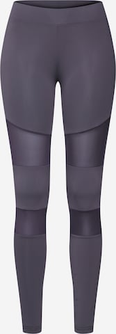 Urban Classics Leggings 'Tech Mech' in Grijs: voorkant