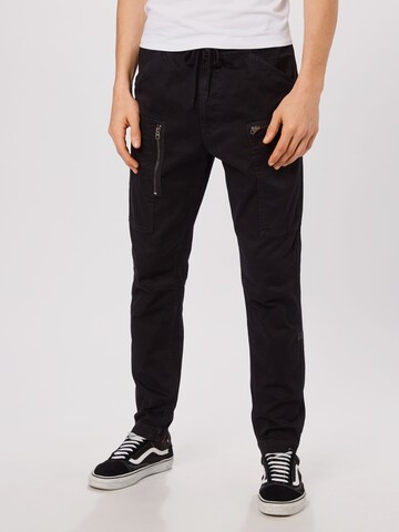 G-Star RAW Slimfit Hose 'Powel' in Schwarz: predná strana