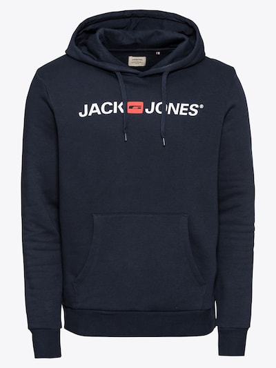 JACK & JONES Sportisks džemperis, krāsa - jūraszils / sarkans / balts, Preces skats