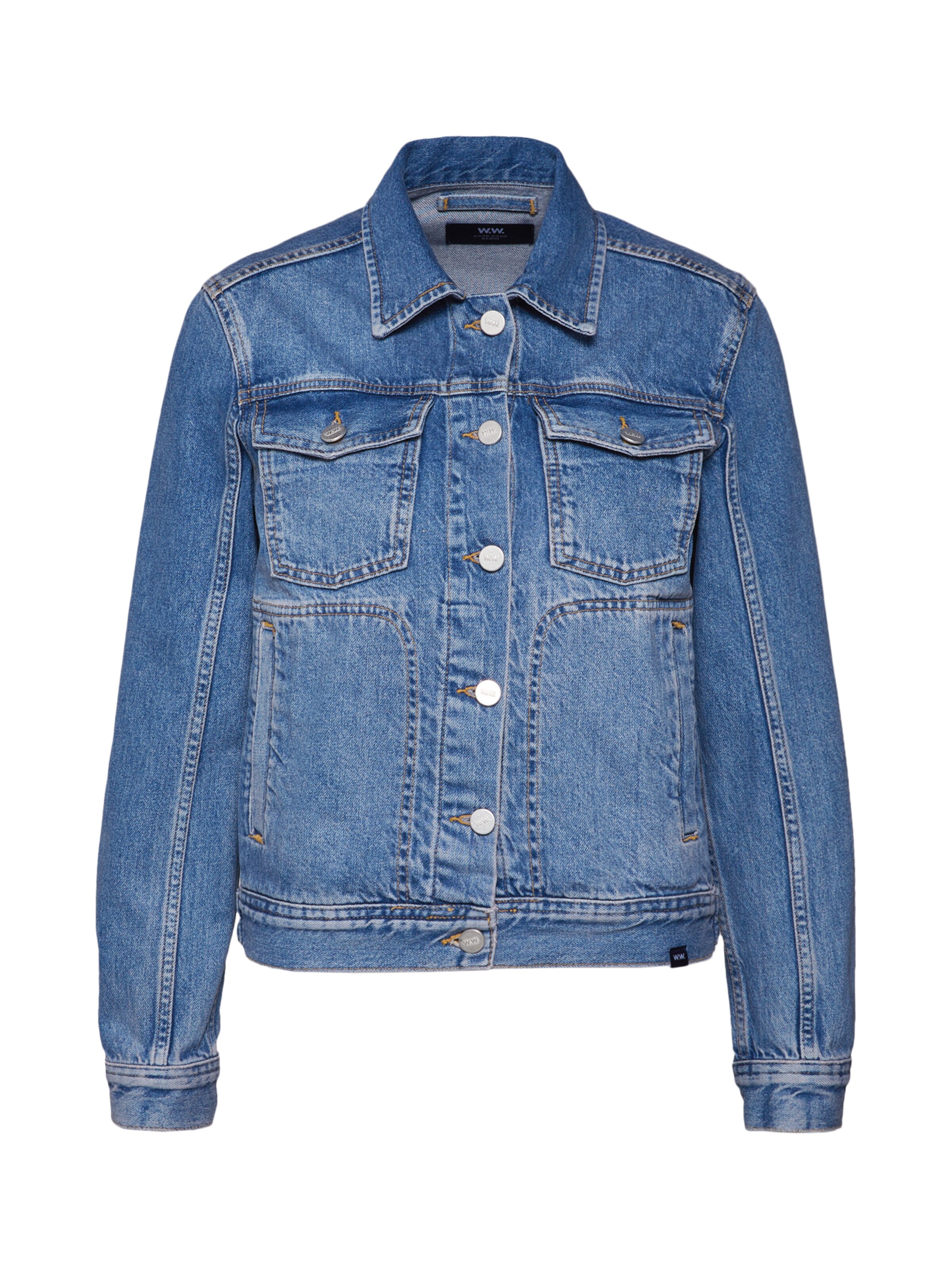 WOOD WOOD - Tussenjas 'JUNE' in de kleur Blauw denim