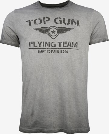 TOP GUN T-Shirt 'Ease' in Grau: predná strana