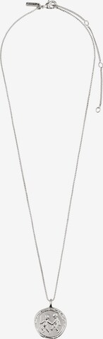 Pilgrim Ketting 'Gemini Zodiac Sign' in Zilver: voorkant