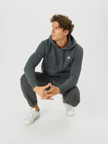 ALPHA INDUSTRIES Regularny krój Bluzka sportowa w kolorze szary