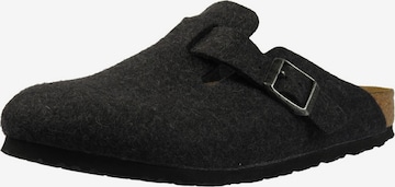 Pantoufle 'Boston' BIRKENSTOCK en gris : devant