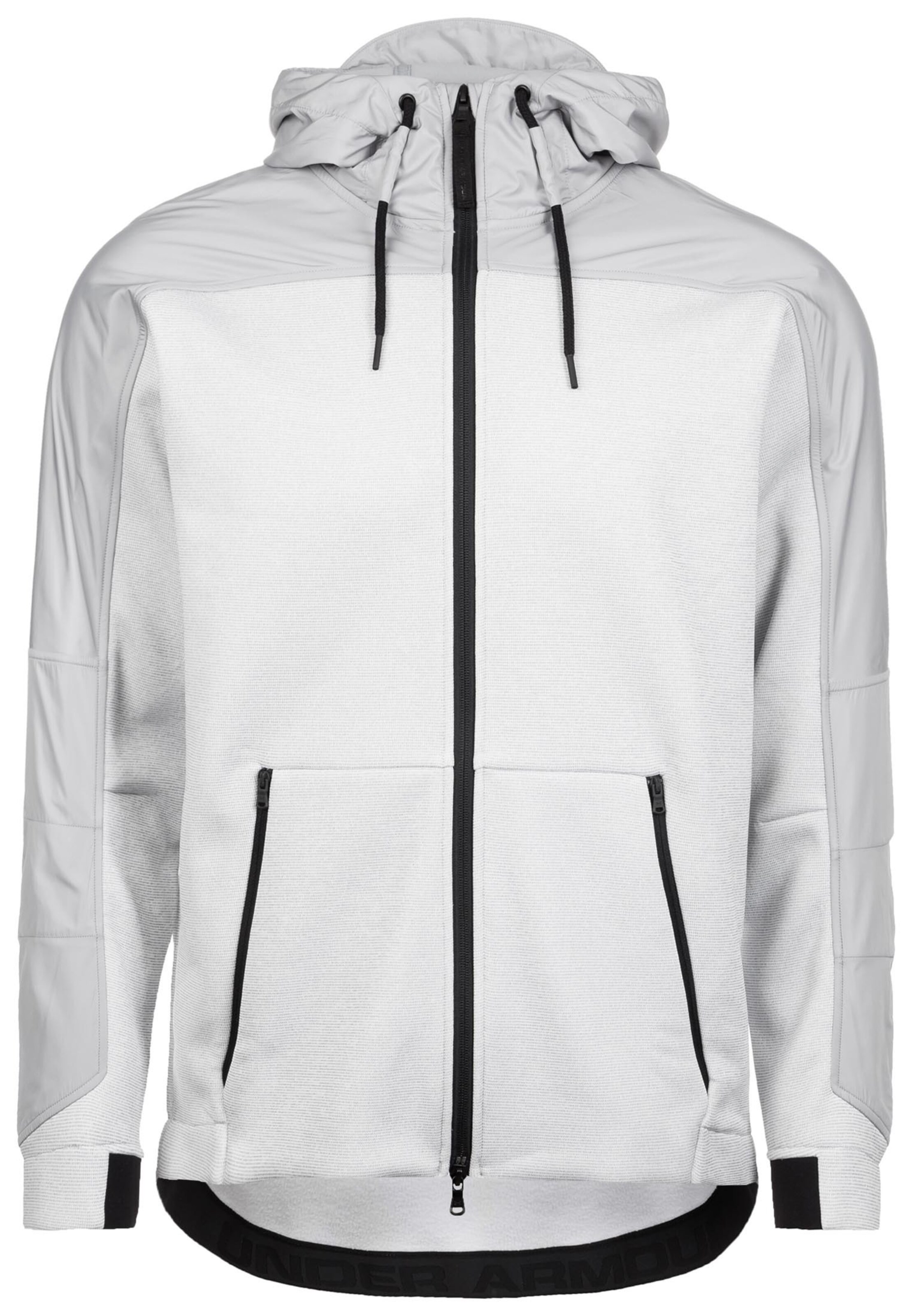 UNDER ARMOUR - Sportjas 'Unstoppable Swacket' in de kleur Lichtgrijs