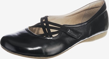 JOSEF SEIBEL Ballet Flats with Strap 'Fiona 39' in Black: front