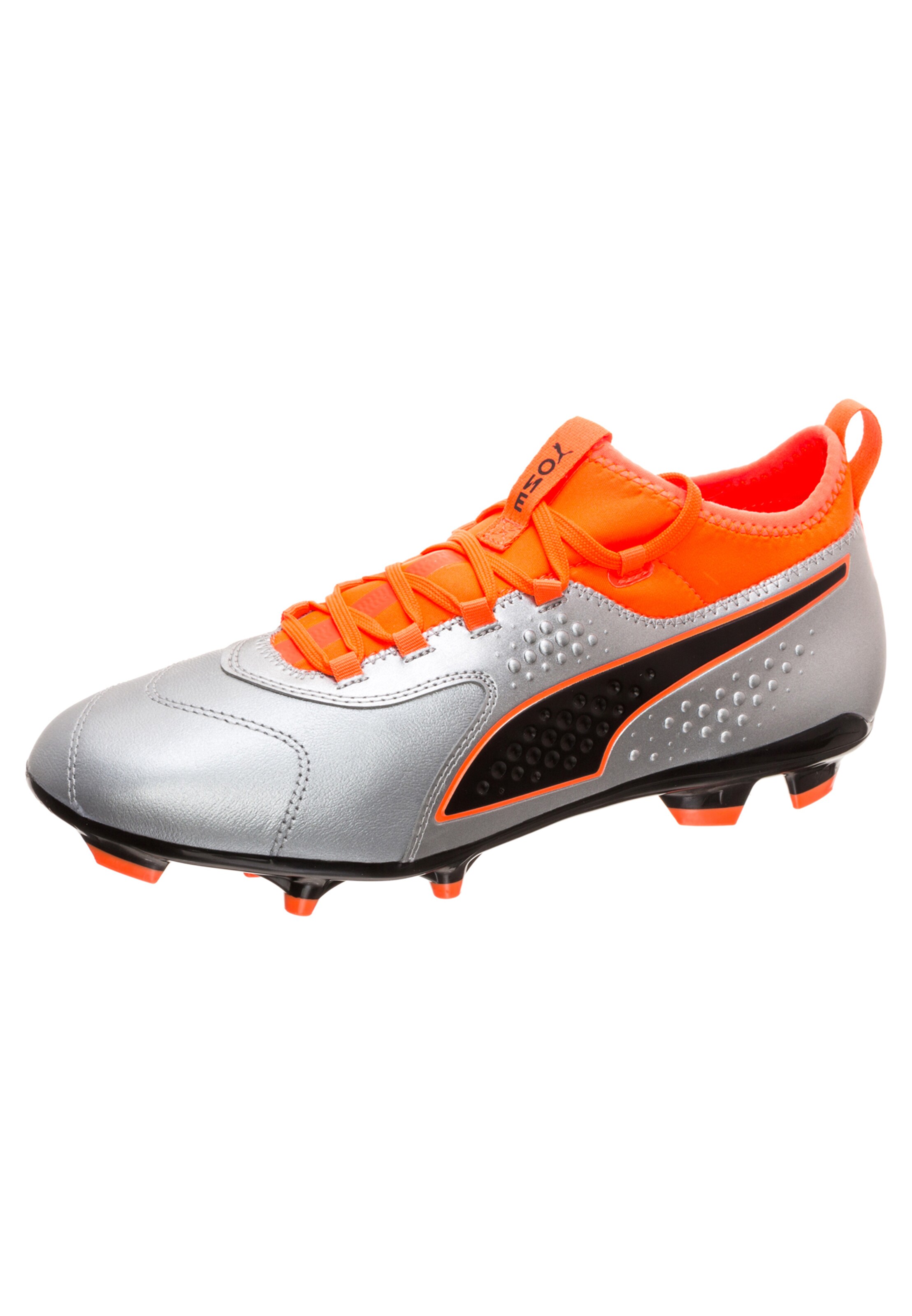 PUMA - Voetbalschoen 'ONE 3 Leather FG' in de kleur Sinaasappel