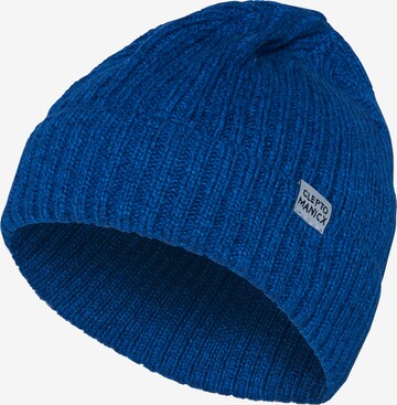 Cleptomanicx Beanie 'Hafen BiColor' in Blue: front