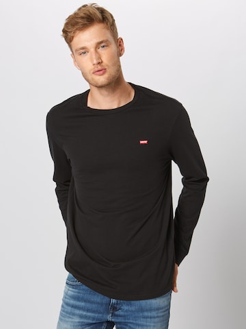 LEVI'S ® Regular fit Shirt 'LS Original HM Tee' in Zwart: voorkant
