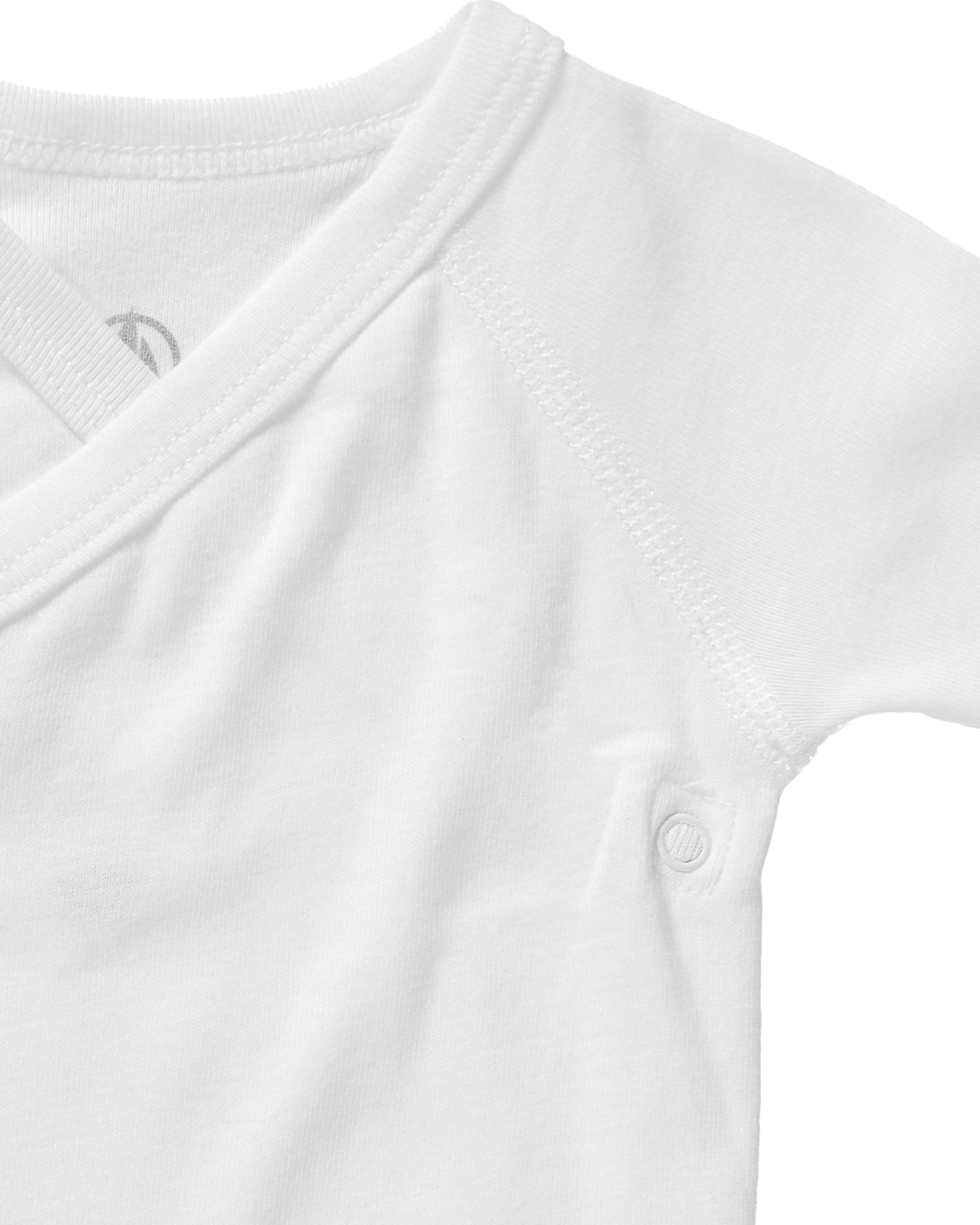 PETIT BATEAU - Pijama entero/body en blanco