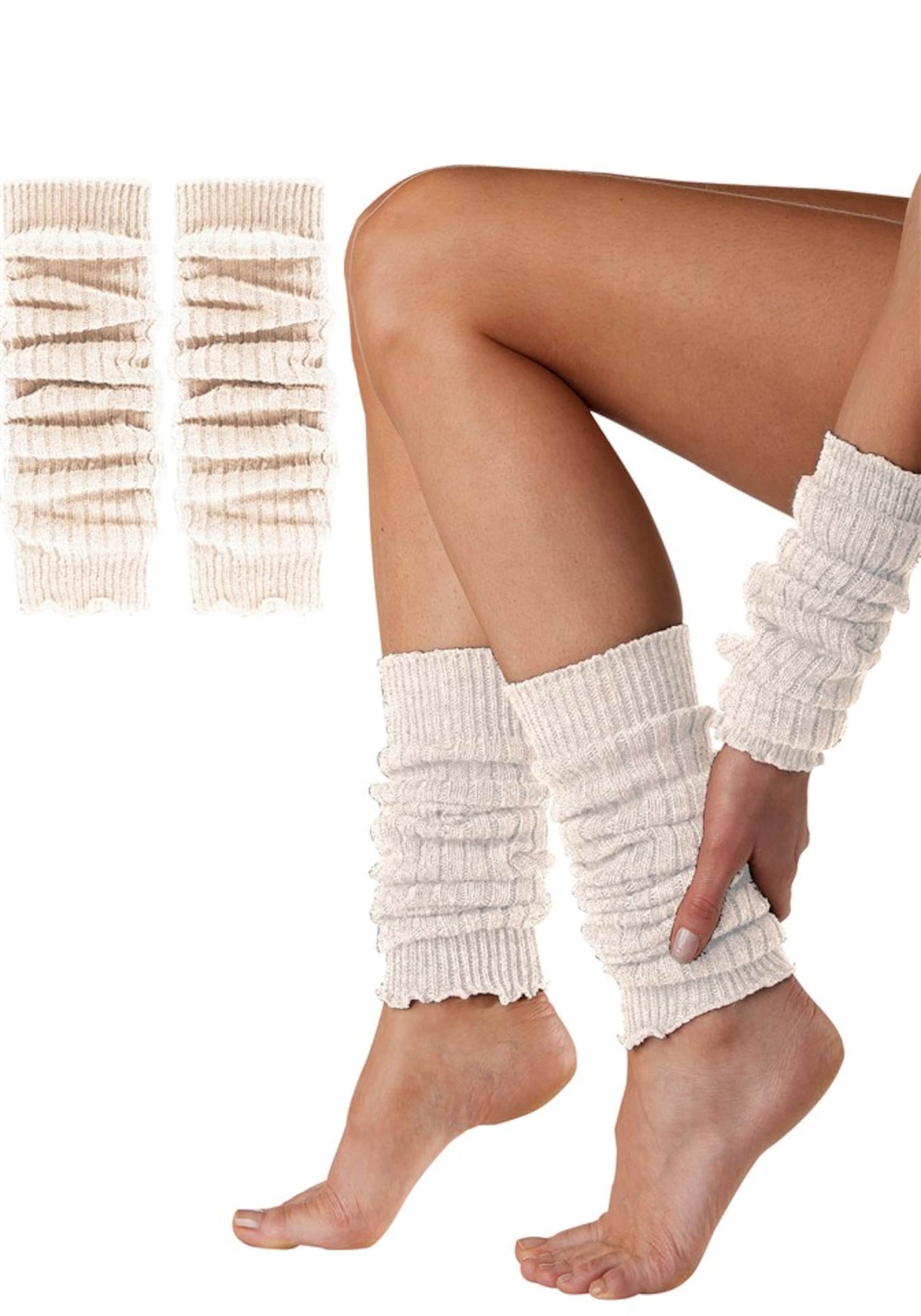 SYMPATICO Leg Warmers in Beige: front