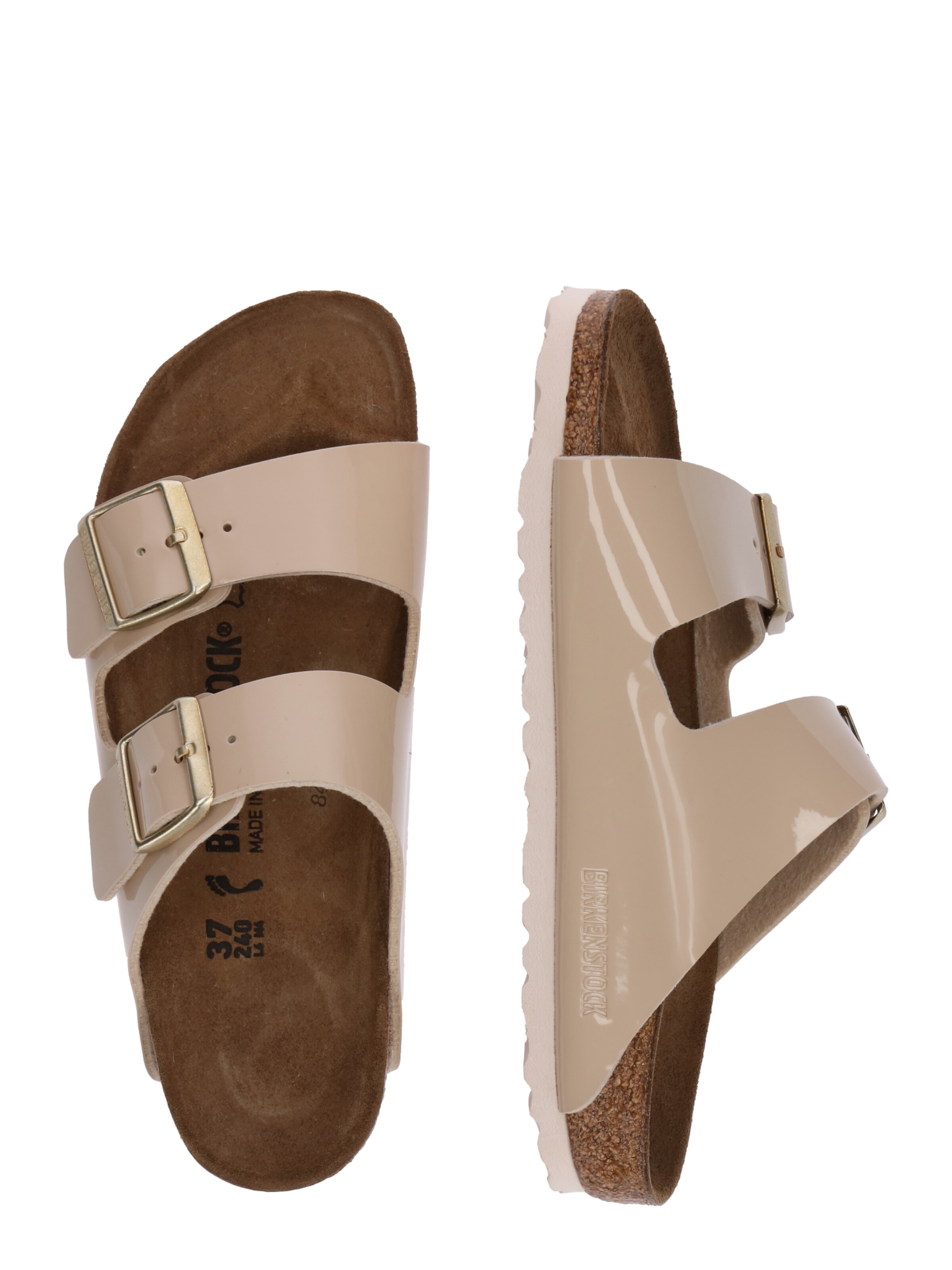 BIRKENSTOCK Pantofle 'Arizona' – béžová: boční strana