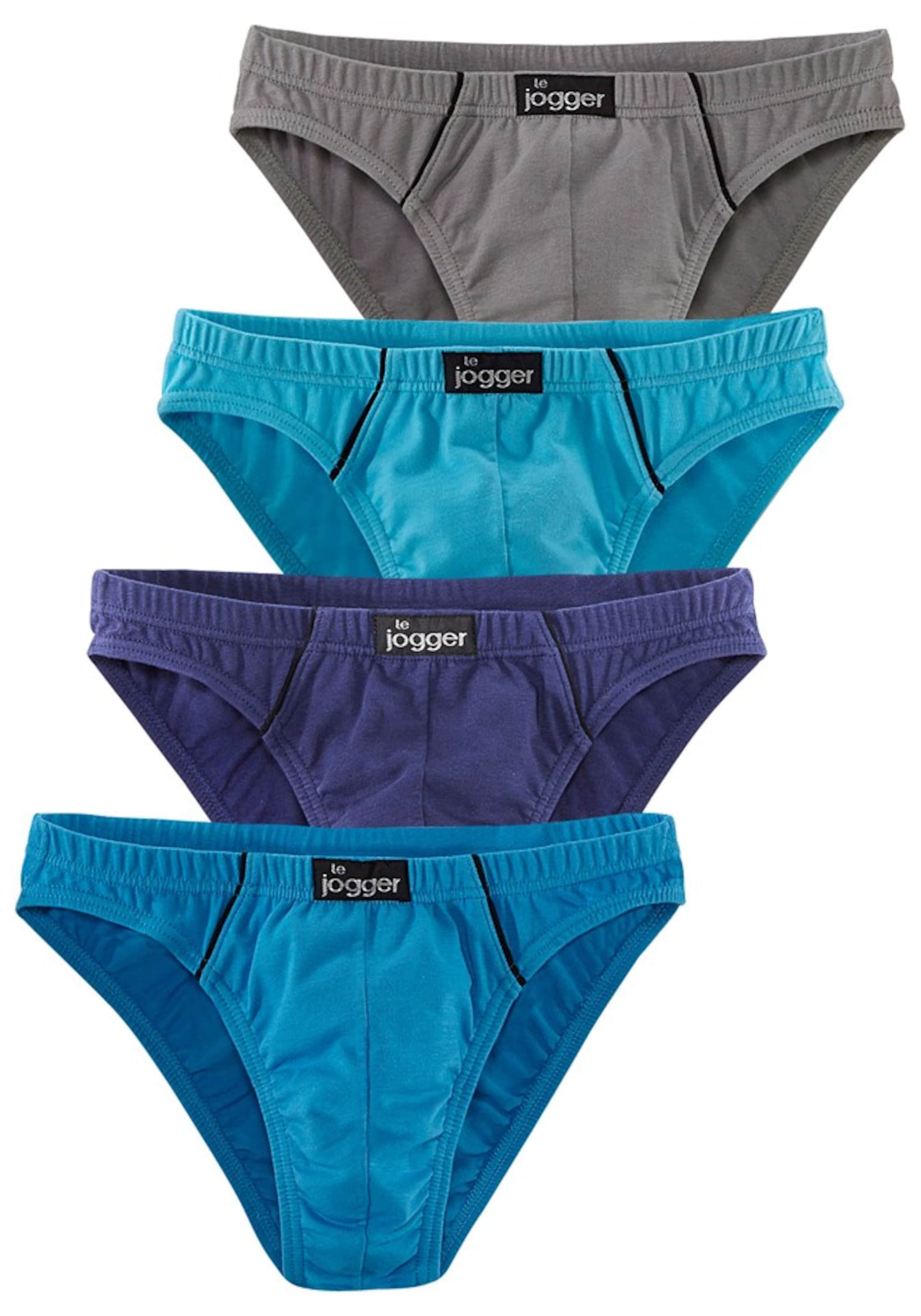 LE JOGGER - Cueca em azul: frente