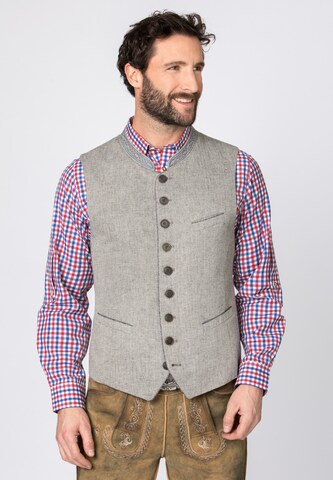 Gilet folklorique 'Roland' STOCKERPOINT en gris : devant