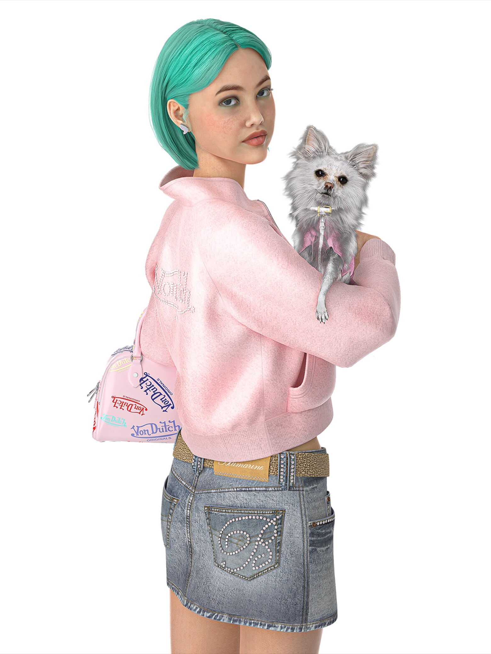 Fashion Avatar Bee - Pink Jacket Look