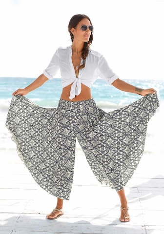 Wide Leg Pantalon harem LASCANA en bleu