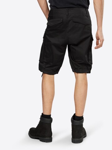 G-Star RAW - Loosefit Calças cargo 'Rovic Relaxed' em preto: atrás