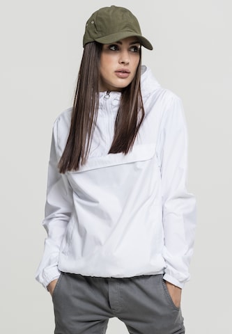 Urban Classics Between-Season Jacket in White: front