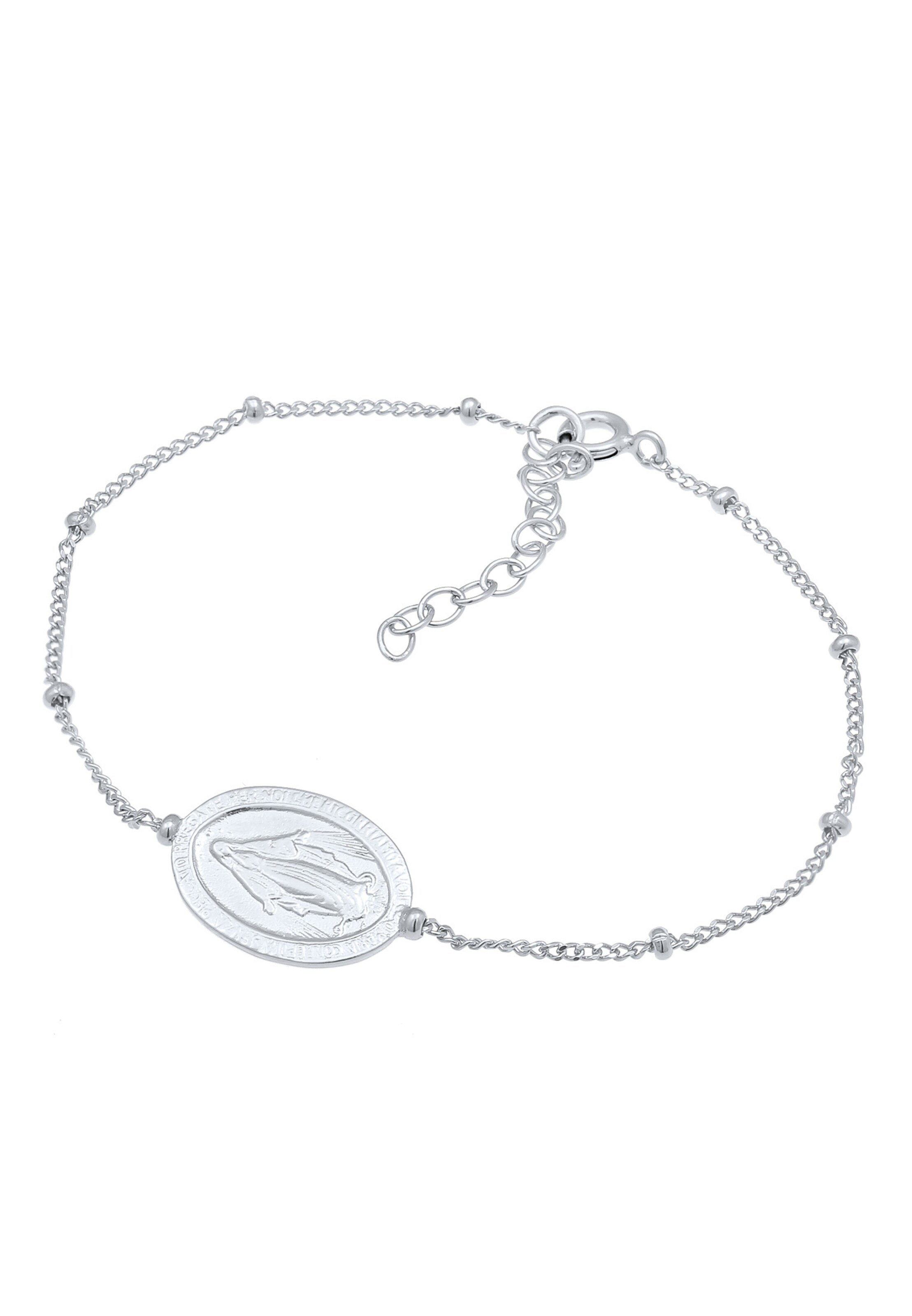 ELLI Bracelet 'Marienbild Münze' in Silver