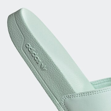 ADIDAS ORIGINALSNatikače s potpeticom 'Adilette' - zelena boja