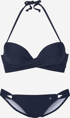 s.Oliver Bikini in Blauw: voorkant