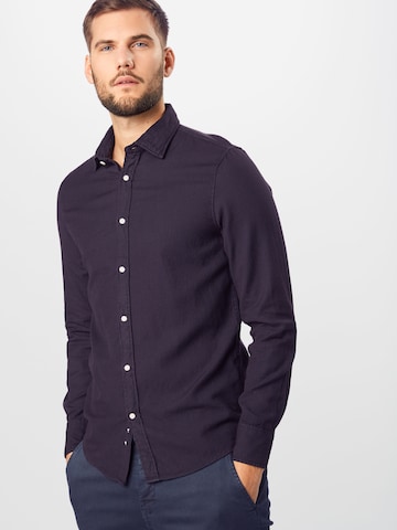 Shiwi Regular fit Button Up Shirt 'gregory galles' in Blue: front