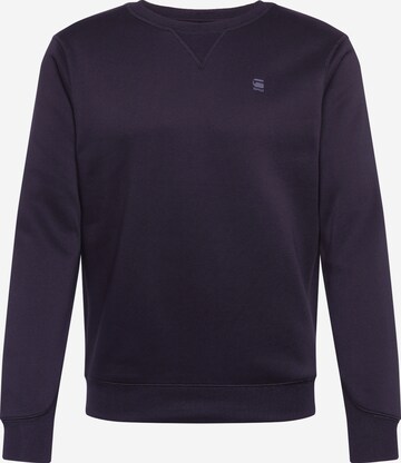 G-Star RAW Sweatshirt in Zwart: voorkant