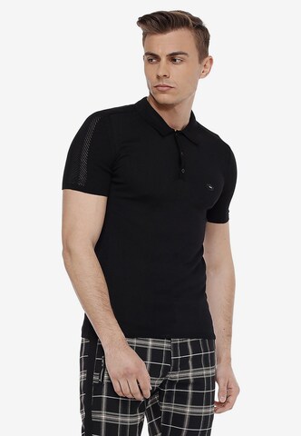 CIPO & BAXX Poloshirt in Schwarz: predná strana