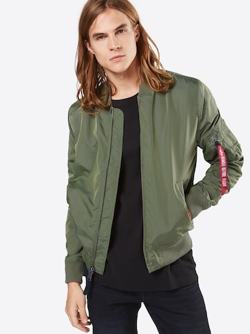 ALPHA INDUSTRIES Övergångsjacka 'MA-1 TT' i grön: framsida