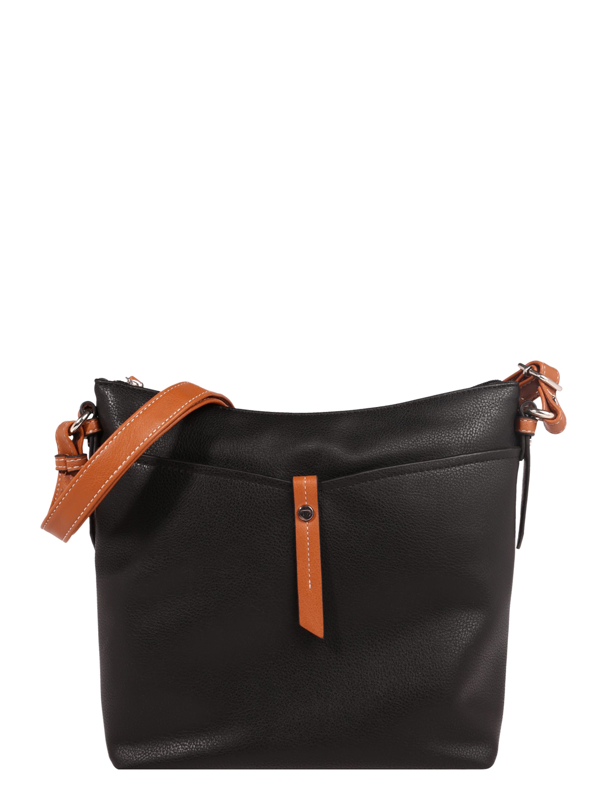 TOM TAILOR Shoulder Bag 'Novara' in Caramel / Black, Item view
