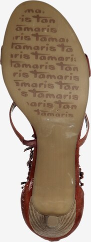 TAMARIS Sandalen met riem 'Da' in Bruin: onderaan