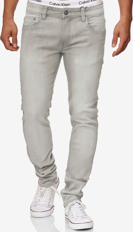 Coupe slim Jean 'Texas' INDICODE JEANS en gris : devant