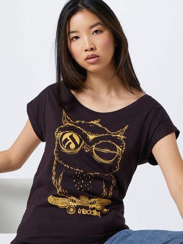 Iriedaily T-Shirt 'Skateowl 2' in Schwarz