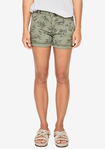 s.Oliver Slimfit Shorts in Grün: predná strana