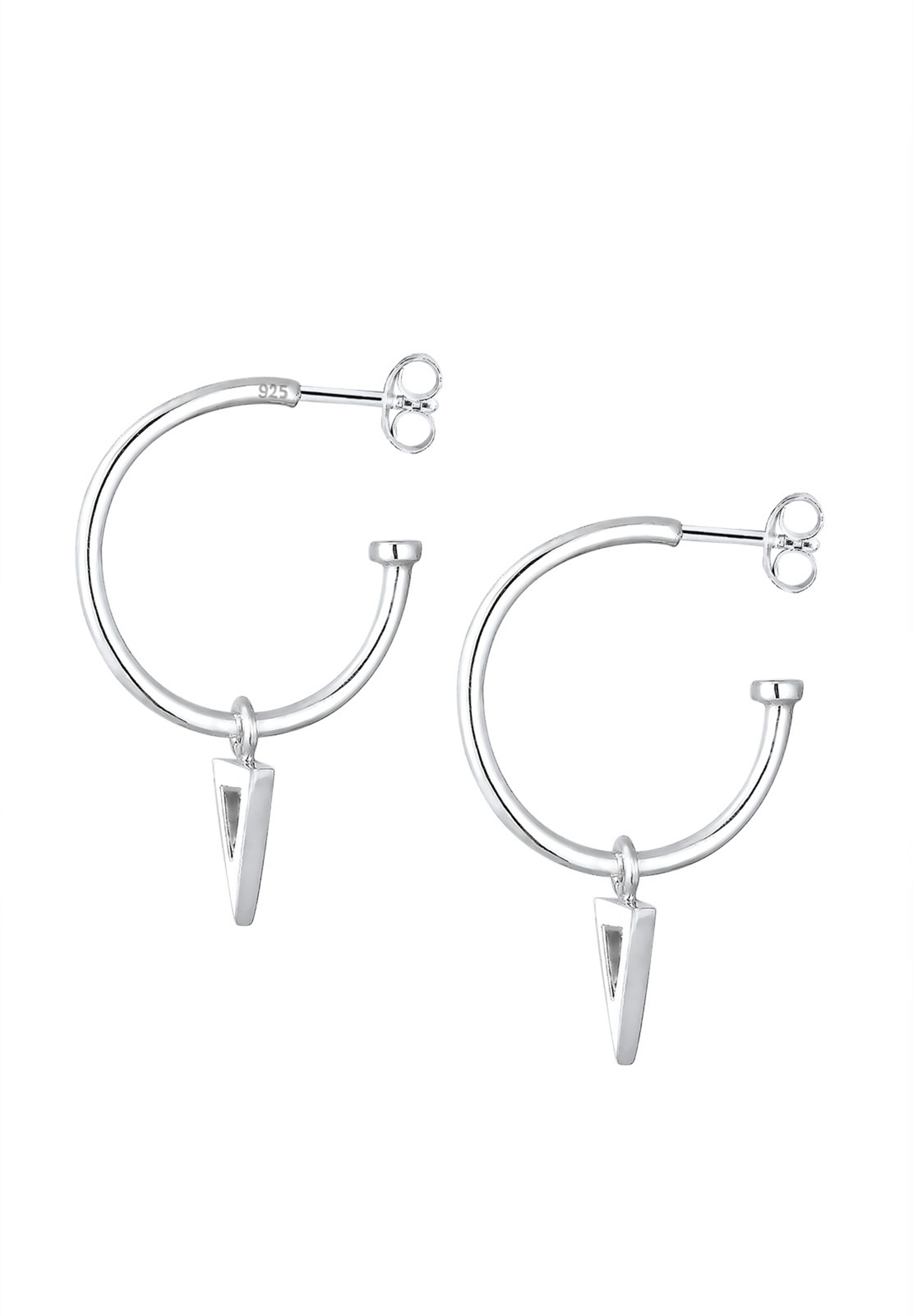 ELLI Oorbellen 'Dreieck Geo' in Zilver